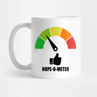 Meter Series - NOPE-O-METER 2 - Nope Icons - Gauge Level 2 - Cool - 2A Mug